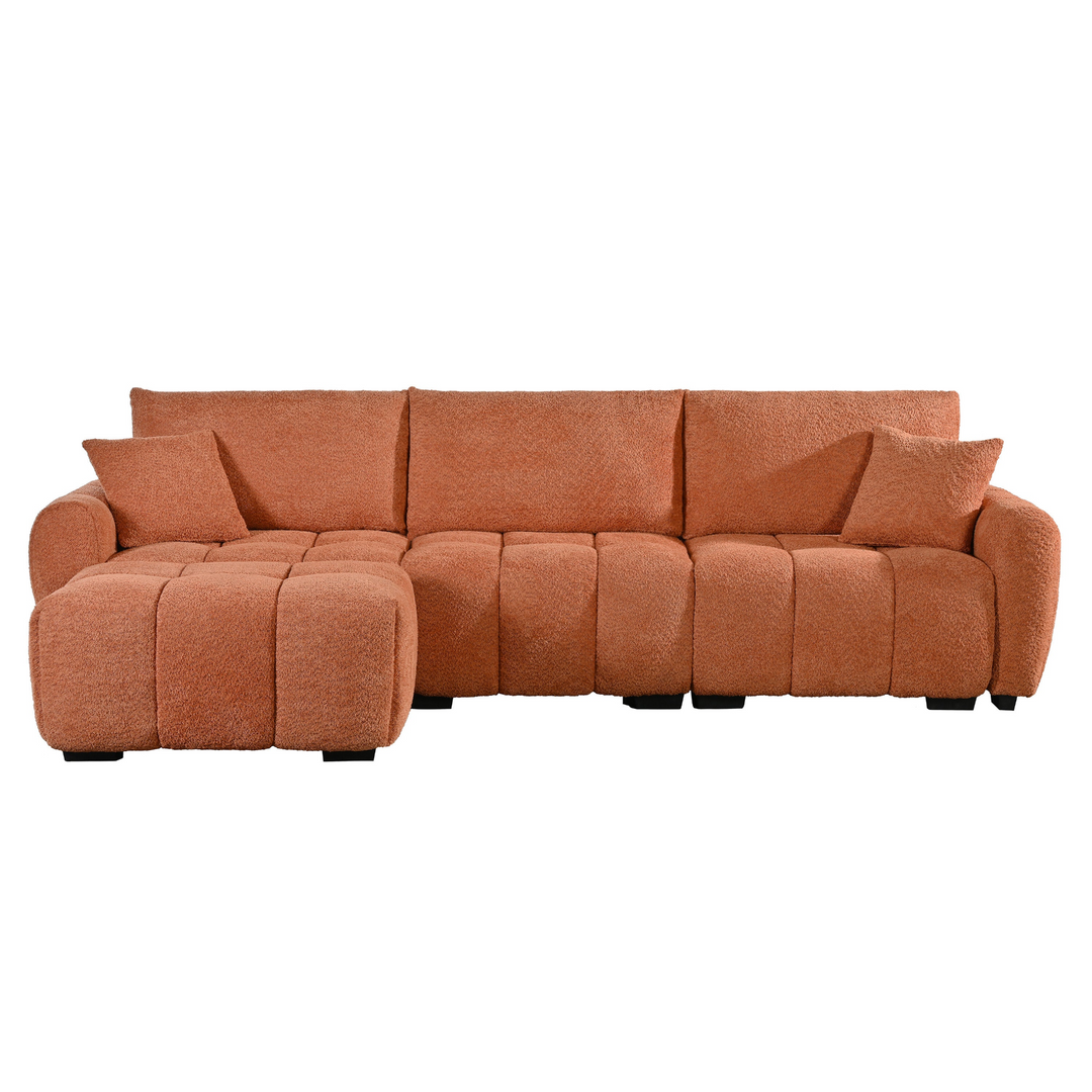 Buy farmhouse furniture Marbella Grande Mediterranean Modular Contemporary Lounge L-shape Sofa Sectional - Modern Cottage Farmhouse Furniture