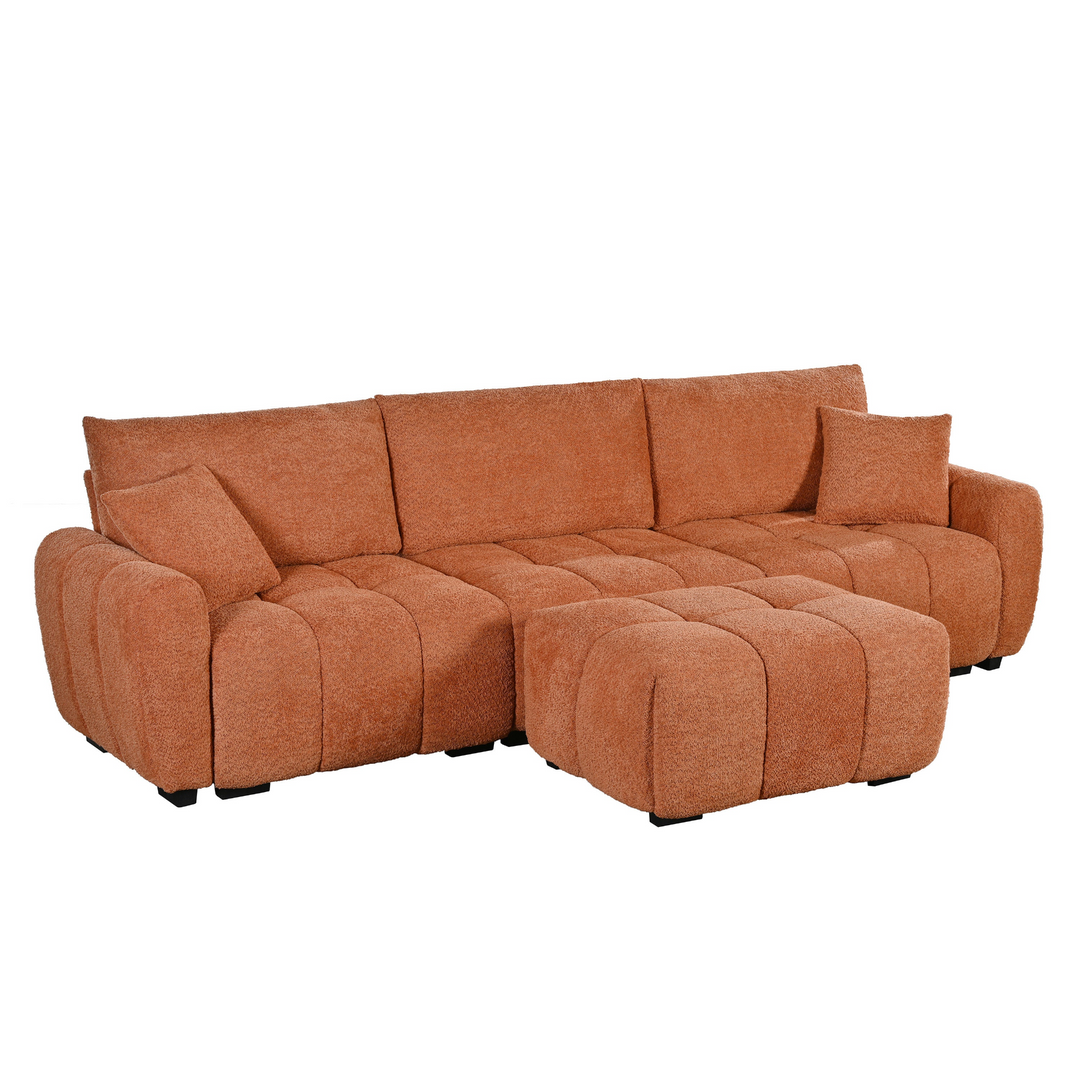 Buy farmhouse furniture Marbella Grande Mediterranean Modular Contemporary Lounge L-shape Sofa Sectional - Modern Cottage Farmhouse Furniture