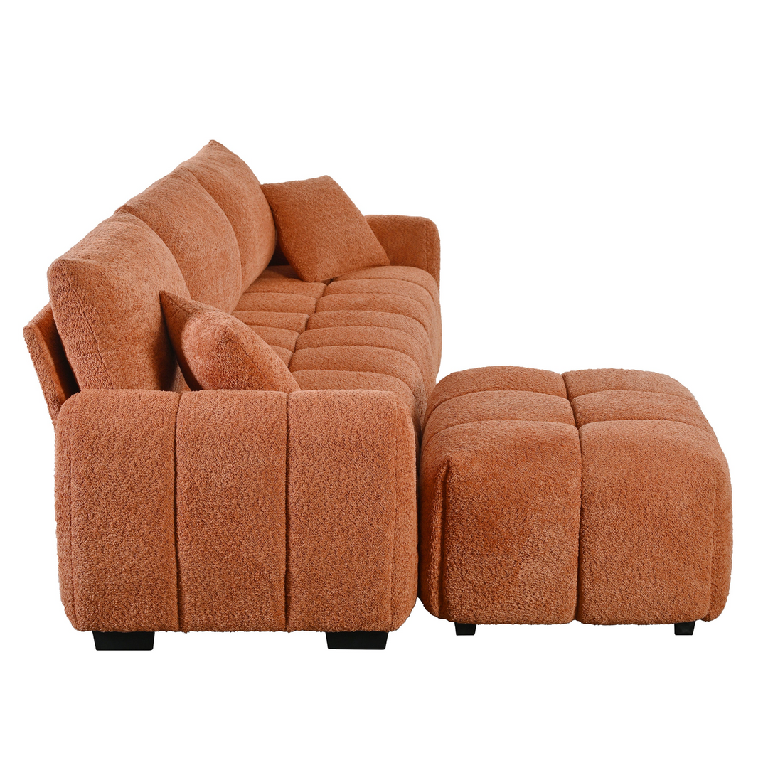 Buy farmhouse furniture Marbella Grande Mediterranean Modular Contemporary Lounge L-shape Sofa Sectional - Modern Cottage Farmhouse Furniture