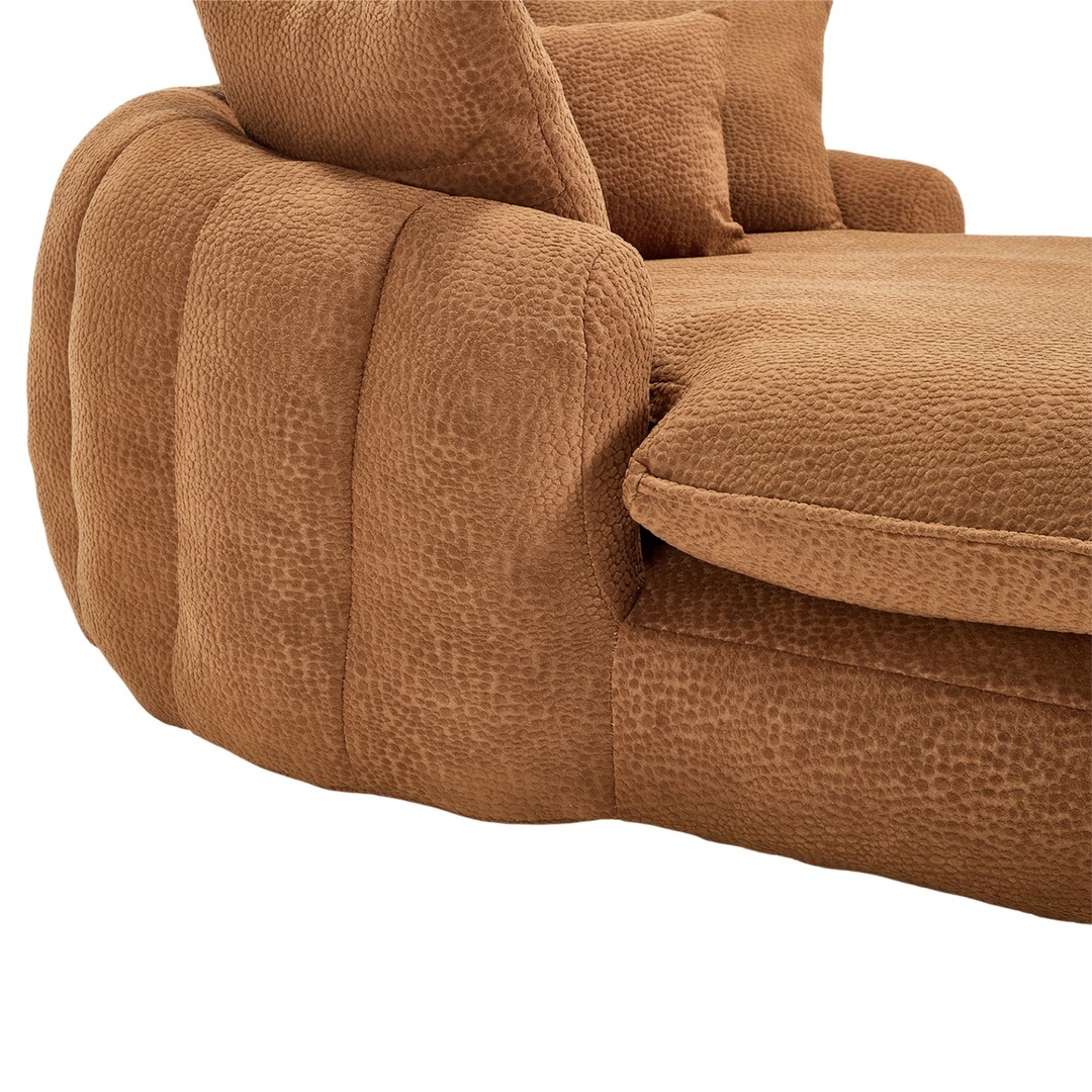 Buy farmhouse furniture Oversized Modern Cottage Farmhouse Oval Upholstered Bean Bag Sofa - Modern Cottage Farmhouse Furniture