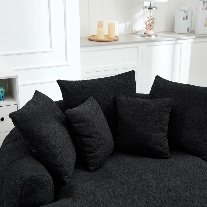 Buy farmhouse furniture Oversized Modern Cottage Farmhouse Oval Upholstered Bean Bag Sofa - Modern Cottage Farmhouse Furniture