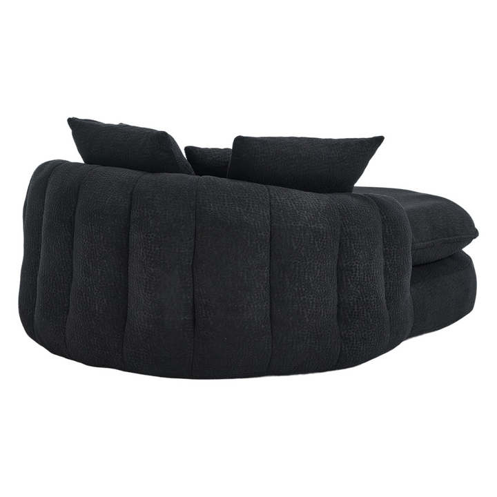 Buy farmhouse furniture Oversized Modern Cottage Farmhouse Oval Upholstered Bean Bag Sofa - Modern Cottage Farmhouse Furniture