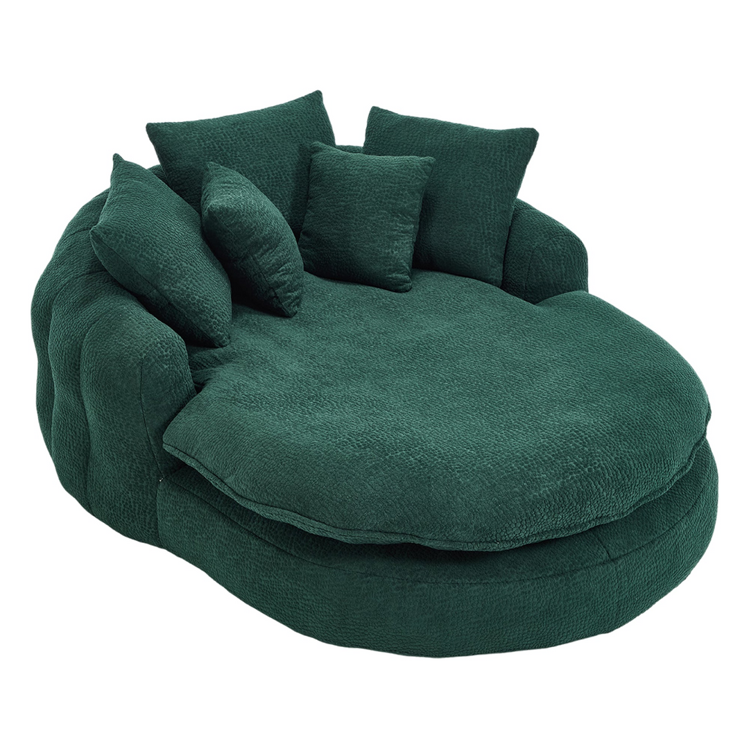 Buy farmhouse furniture Oversized Modern Cottage Farmhouse Oval Upholstered Bean Bag Sofa - Modern Cottage Farmhouse Furniture