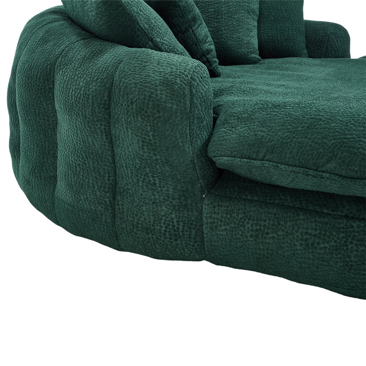 Buy farmhouse furniture Oversized Modern Cottage Farmhouse Oval Upholstered Bean Bag Sofa - Modern Cottage Farmhouse Furniture
