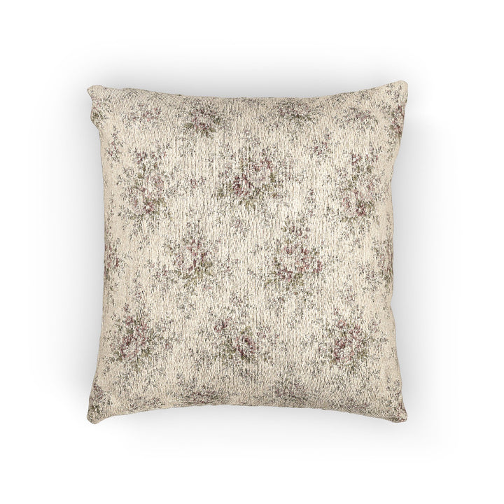 Sage &amp; Rose Cream Woven Pillow By Artisan Blooms