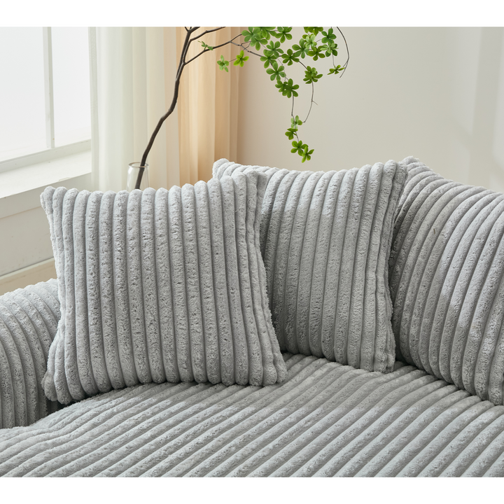 Buy farmhouse furniture Buy Best Farmhouse Sectional Sofa | 127-inch Cottage Farmhouse Curved L-Shape Sofa with 10 Cushions - Modern Cottage Farmhouse Furniture