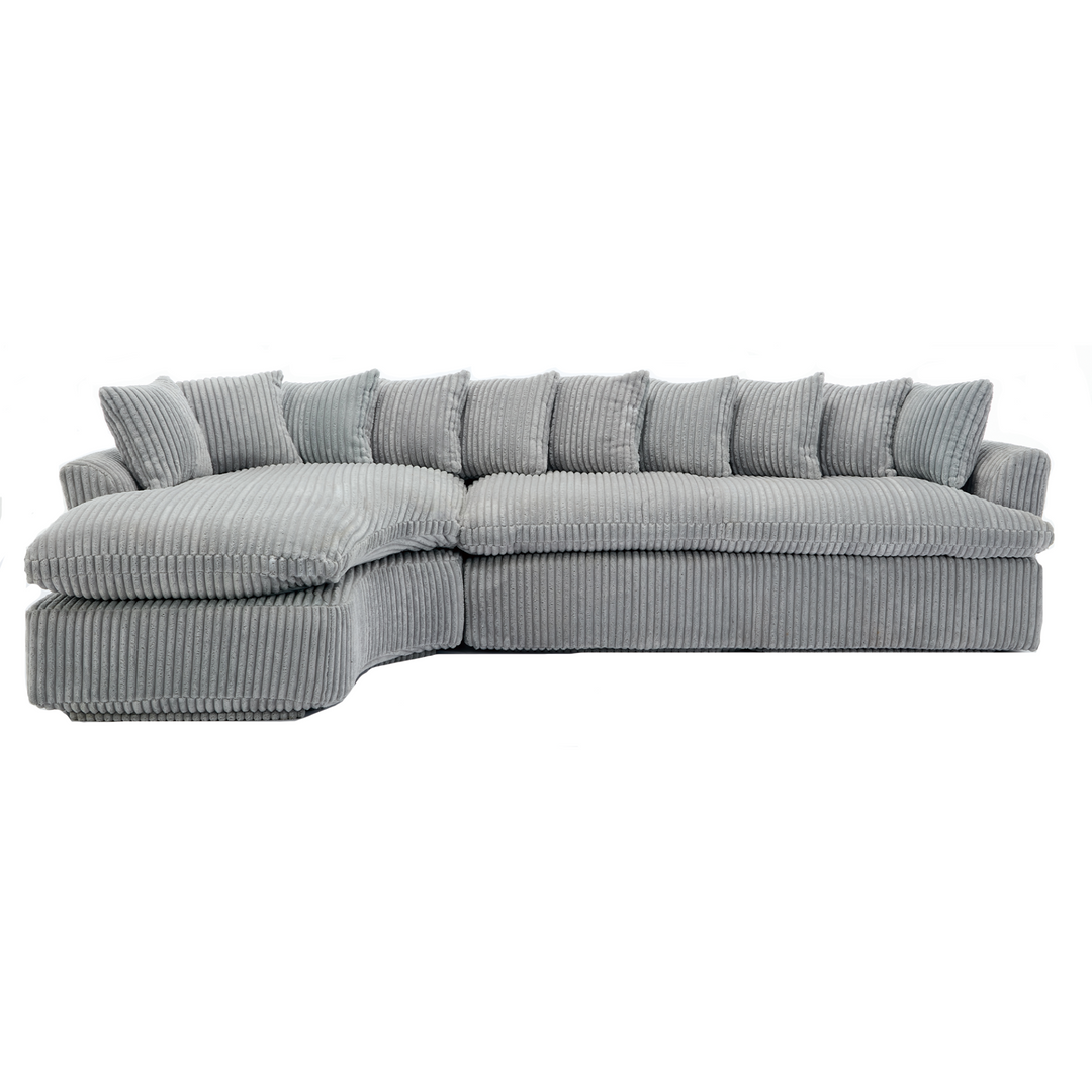 Buy farmhouse furniture Buy Best Farmhouse Sectional Sofa | 127-inch Cottage Farmhouse Curved L-Shape Sofa with 10 Cushions - Modern Cottage Farmhouse Furniture