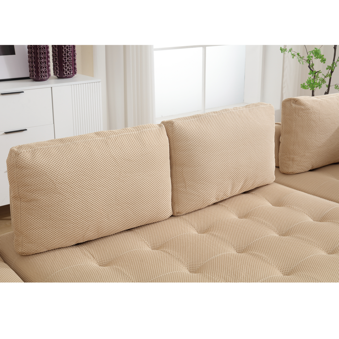 Buy farmhouse furniture The Cielo Modular Combination U-shaped Upholstered Free Combination Sofa - Modern Cottage Farmhouse Furniture