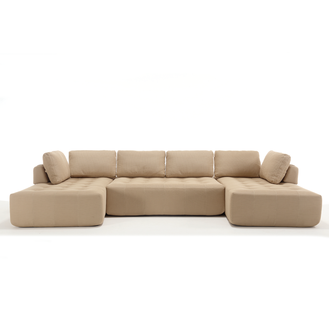 Buy farmhouse furniture The Cielo Modular Combination U-shaped Upholstered Free Combination Sofa - Modern Cottage Farmhouse Furniture