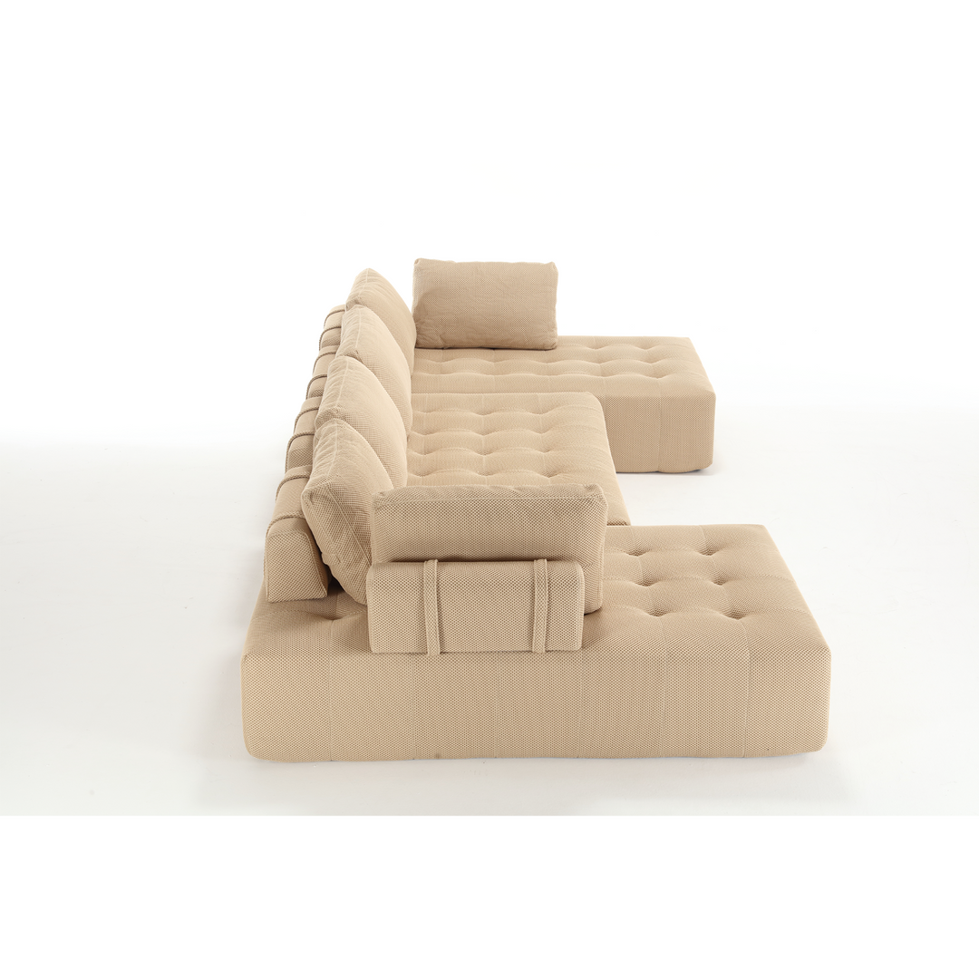 Buy farmhouse furniture The Cielo Modular Combination U-shaped Upholstered Free Combination Sofa - Modern Cottage Farmhouse Furniture