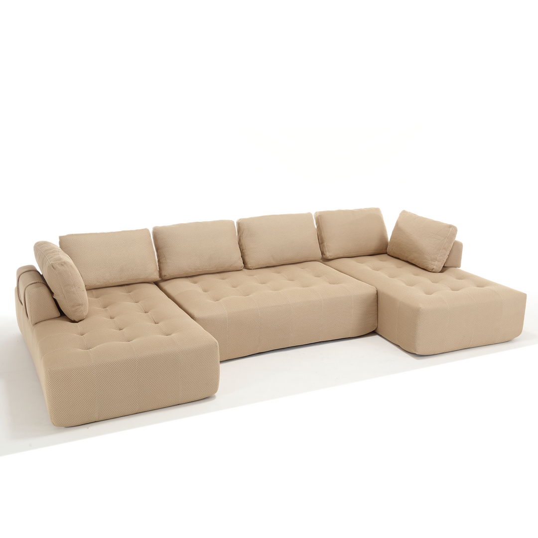 Buy farmhouse furniture The Cielo Modular Combination U-shaped Upholstered Free Combination Sofa - Modern Cottage Farmhouse Furniture
