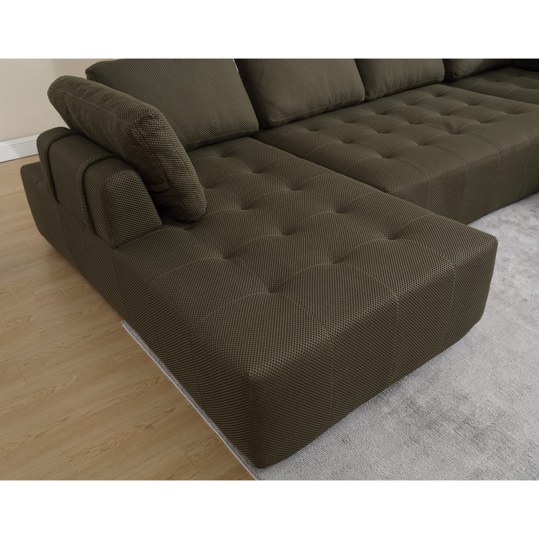 Buy farmhouse furniture The Cielo Modular Combination U-shaped Upholstered Free Combination Sofa - Modern Cottage Farmhouse Furniture