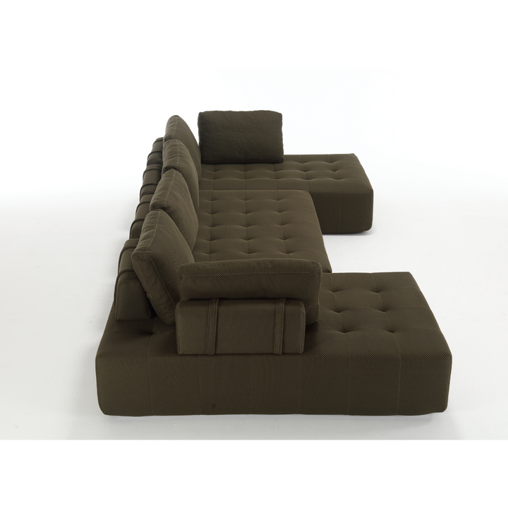 Buy farmhouse furniture The Cielo Modular Combination U-shaped Upholstered Free Combination Sofa - Modern Cottage Farmhouse Furniture