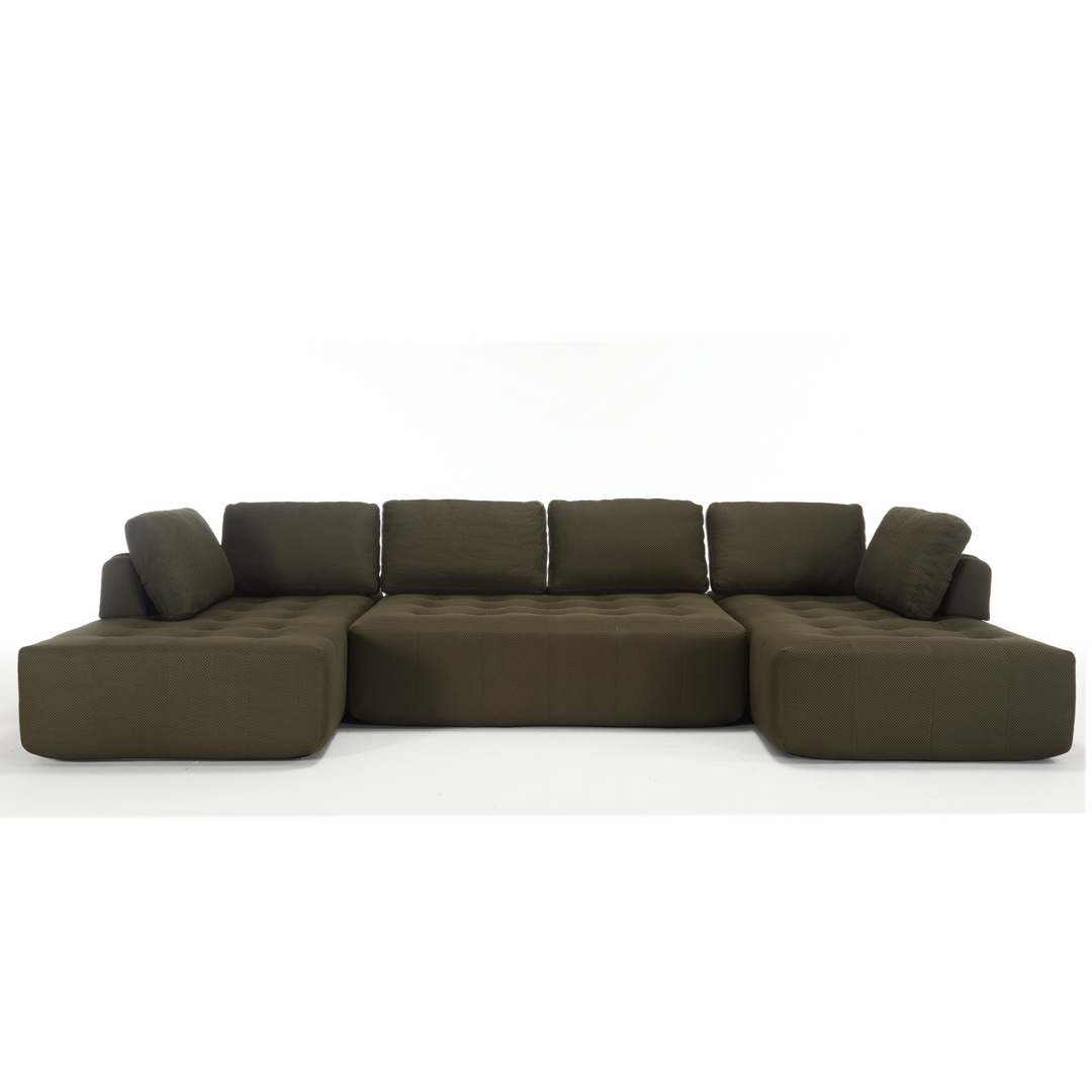 Buy farmhouse furniture The Cielo Modular Combination U-shaped Upholstered Free Combination Sofa - Modern Cottage Farmhouse Furniture