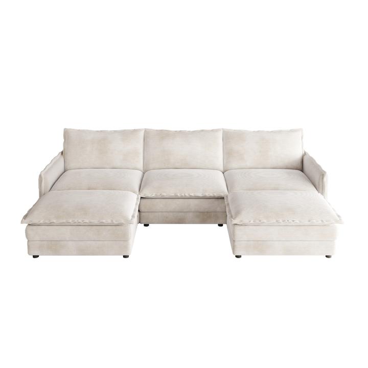 Buy farmhouse furniture La Brisa Mediterranean Upholstery Cloud Modular Sectional - Modern Cottage Farmhouse Furniture