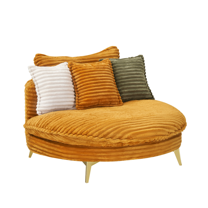 Buy farmhouse furniture Corduroy Sofa Fabric with Three Matching Pillows, Two-Seater for Apartment Office - Modern Cottage Farmhouse Furniture