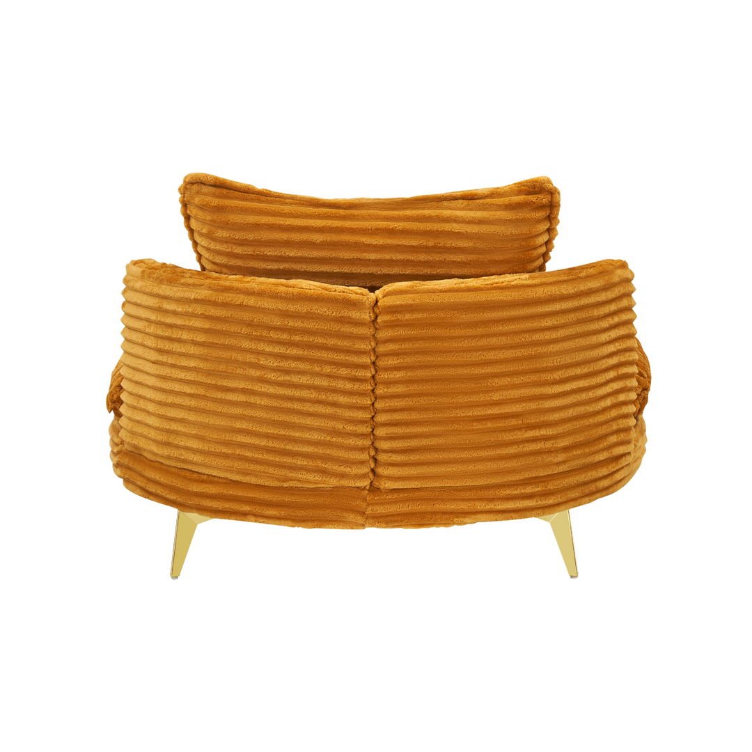 Buy farmhouse furniture Corduroy Sofa Fabric with Three Matching Pillows, Two-Seater for Apartment Office - Modern Cottage Farmhouse Furniture