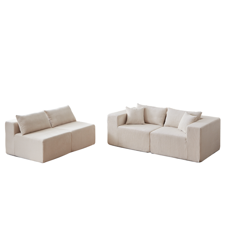 Buy farmhouse furniture La Kei • Upholstered European Farmhouse Style Modular L Shaped Sectional Sofa - Modern Cottage Farmhouse Furniture