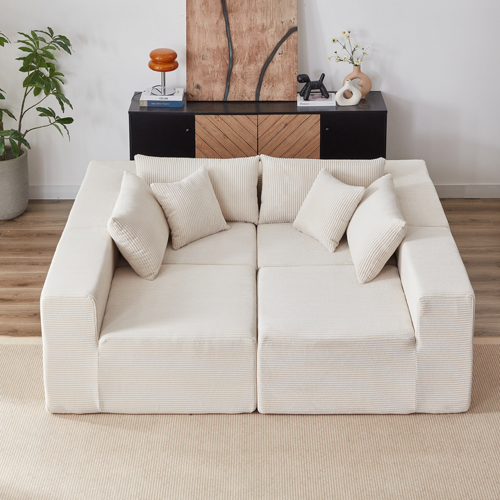 Buy farmhouse furniture La Kei • Upholstered European Farmhouse Style Modular L Shaped Sectional Sofa - Modern Cottage Farmhouse Furniture
