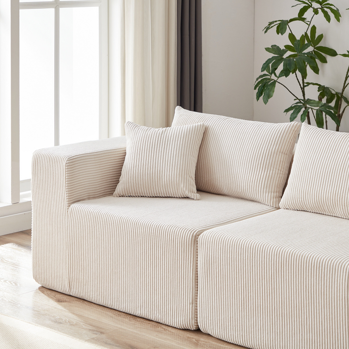 Buy farmhouse furniture La Kei • Upholstered European Farmhouse Style Modular L Shaped Sectional Sofa - Modern Cottage Farmhouse Furniture