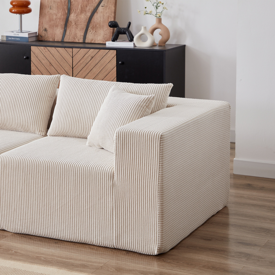 Buy farmhouse furniture La Kei • Upholstered European Farmhouse Style Modular L Shaped Sectional Sofa - Modern Cottage Farmhouse Furniture