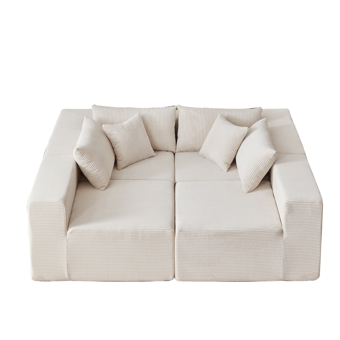 Buy farmhouse furniture La Kei • Upholstered European Farmhouse Style Modular L Shaped Sectional Sofa - Modern Cottage Farmhouse Furniture