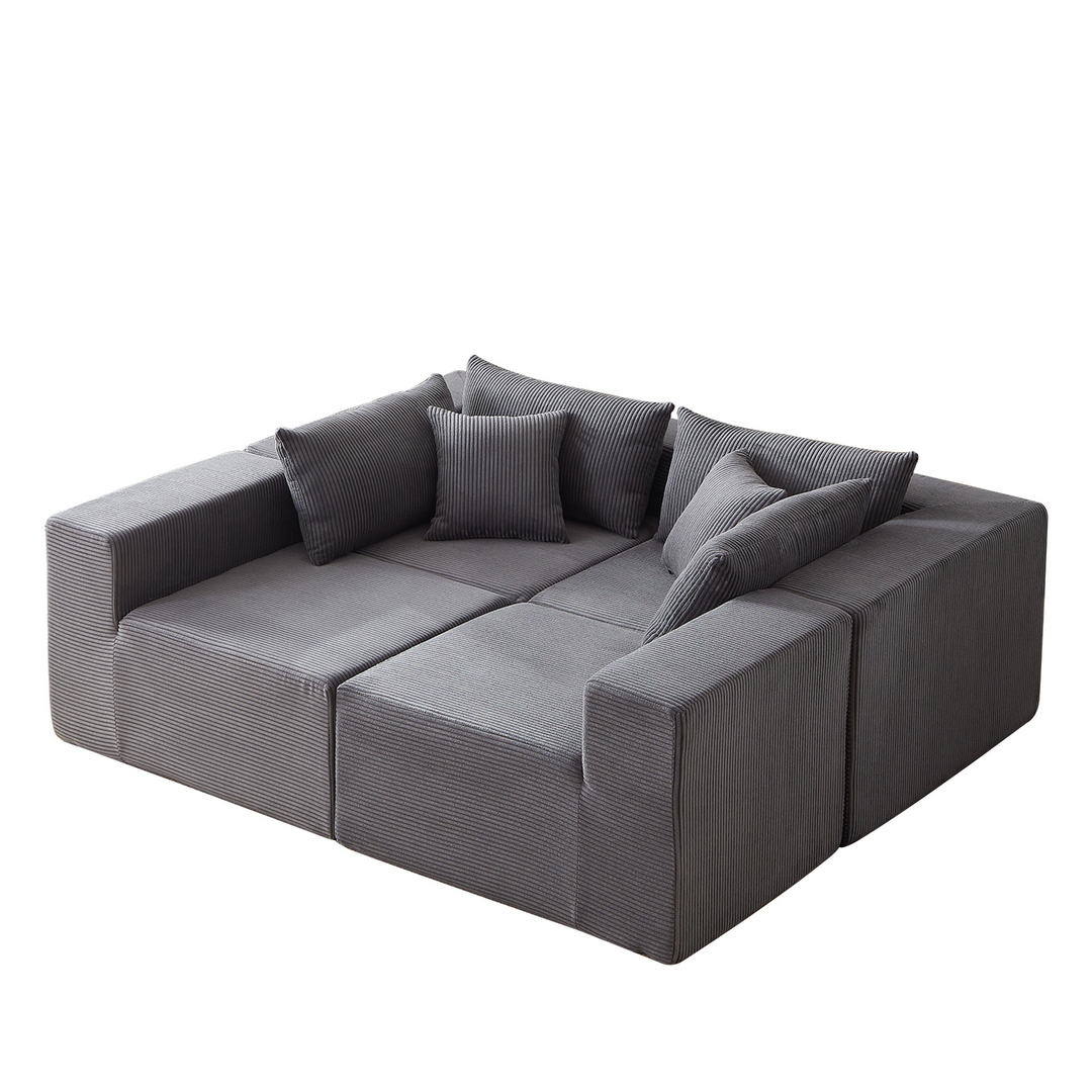 Buy farmhouse furniture La Kei • Upholstered European Farmhouse Style Modular L Shaped Sectional Sofa - Modern Cottage Farmhouse Furniture