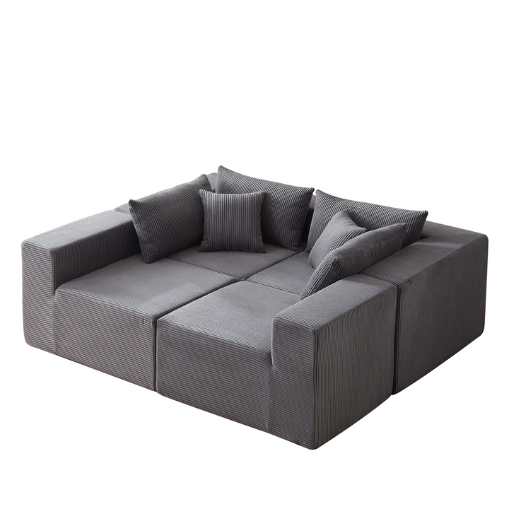 Buy farmhouse furniture La Kei • Upholstered European Farmhouse Style Modular L Shaped Sectional Sofa - Modern Cottage Farmhouse Furniture