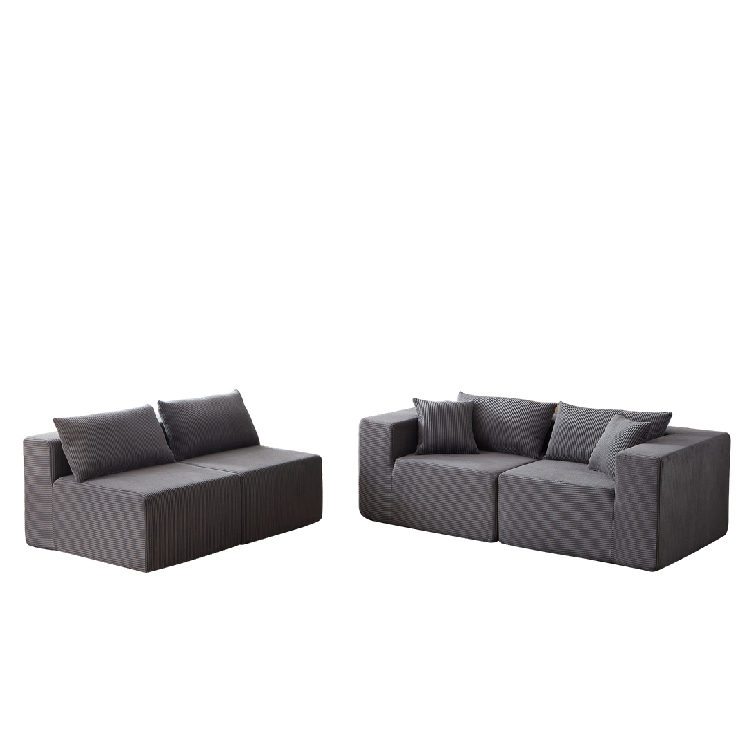 Buy farmhouse furniture La Kei • Upholstered European Farmhouse Style Modular L Shaped Sectional Sofa - Modern Cottage Farmhouse Furniture