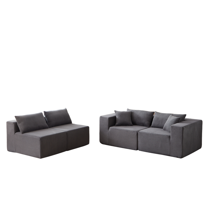 Buy farmhouse furniture La Kei • Upholstered European Farmhouse Style Modular L Shaped Sectional Sofa - Modern Cottage Farmhouse Furniture