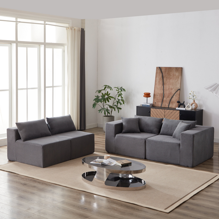 Buy farmhouse furniture La Kei • Upholstered European Farmhouse Style Modular L Shaped Sectional Sofa - Modern Cottage Farmhouse Furniture