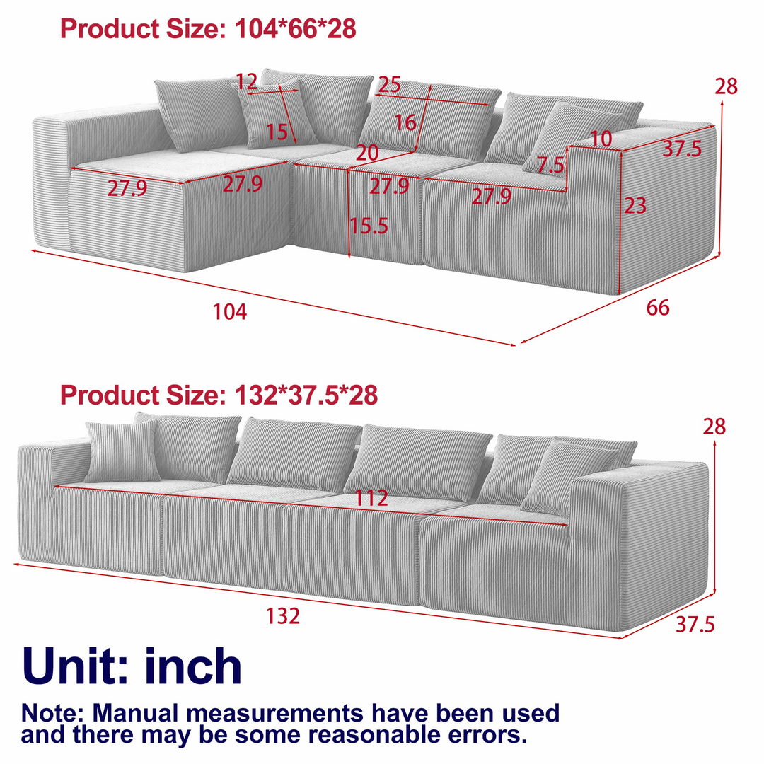 Buy farmhouse furniture La Kei • Upholstered European Farmhouse Style Modular L Shaped Sectional Sofa - Modern Cottage Farmhouse Furniture