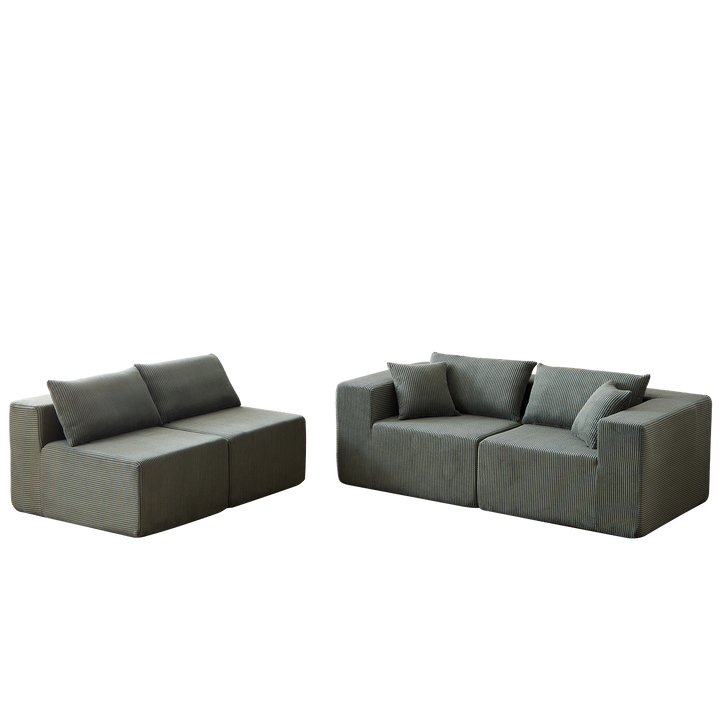 Buy farmhouse furniture La Kei • Upholstered European Farmhouse Style Modular L Shaped Sectional Sofa - Modern Cottage Farmhouse Furniture