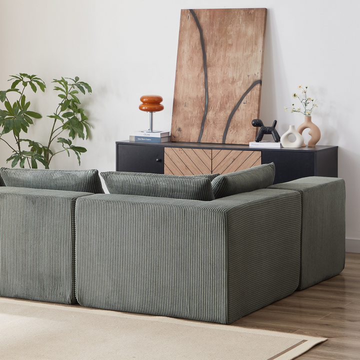 Buy farmhouse furniture La Kei • Upholstered European Farmhouse Style Modular L Shaped Sectional Sofa - Modern Cottage Farmhouse Furniture