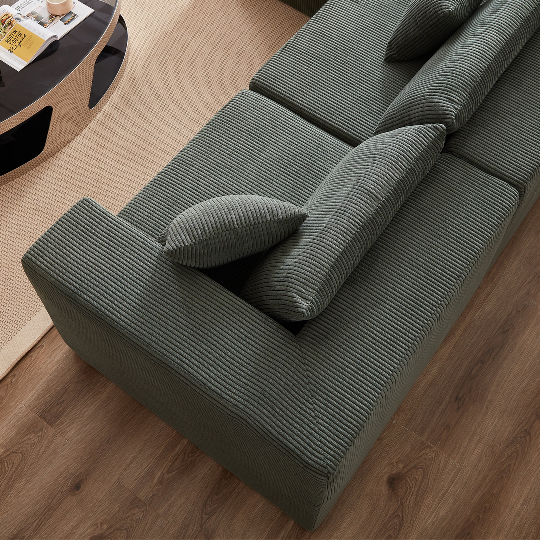 Buy farmhouse furniture La Kei • Upholstered European Farmhouse Style Modular L Shaped Sectional Sofa - Modern Cottage Farmhouse Furniture