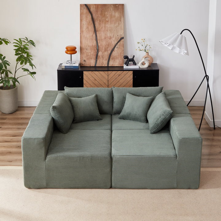 Buy farmhouse furniture La Kei • Upholstered European Farmhouse Style Modular L Shaped Sectional Sofa - Modern Cottage Farmhouse Furniture