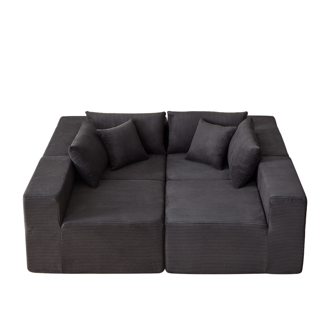 Buy farmhouse furniture La Kei • Upholstered European Farmhouse Style Modular L Shaped Sectional Sofa - Modern Cottage Farmhouse Furniture