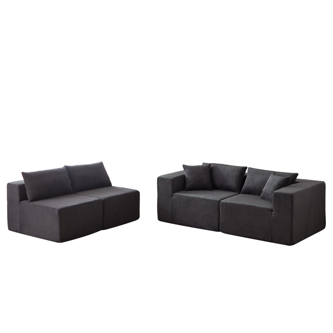 Buy farmhouse furniture La Kei • Upholstered European Farmhouse Style Modular L Shaped Sectional Sofa - Modern Cottage Farmhouse Furniture