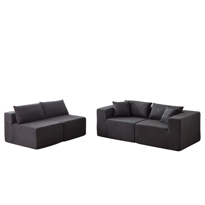 Buy farmhouse furniture La Kei • Upholstered European Farmhouse Style Modular L Shaped Sectional Sofa - Modern Cottage Farmhouse Furniture