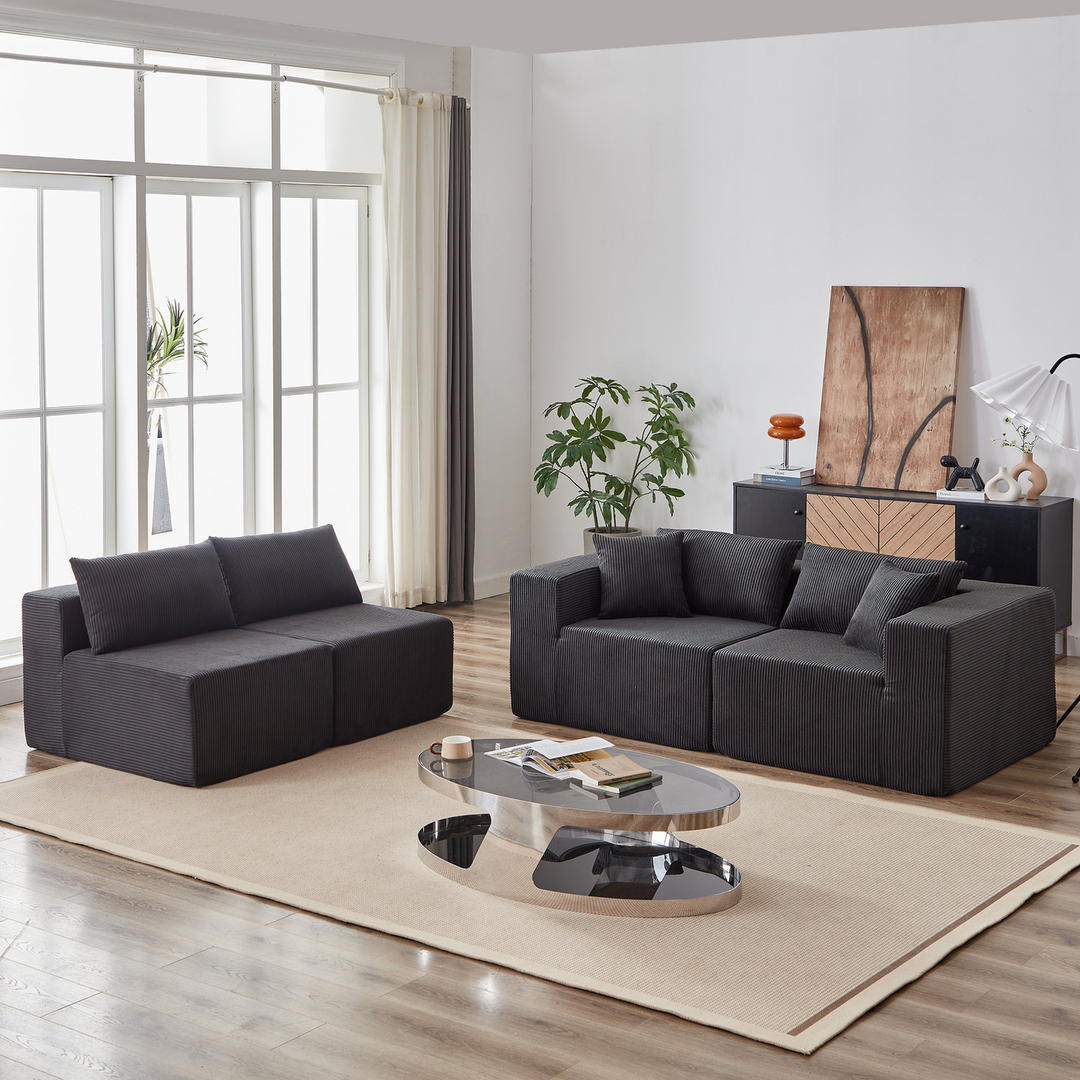 Buy farmhouse furniture La Kei • Upholstered European Farmhouse Style Modular L Shaped Sectional Sofa - Modern Cottage Farmhouse Furniture