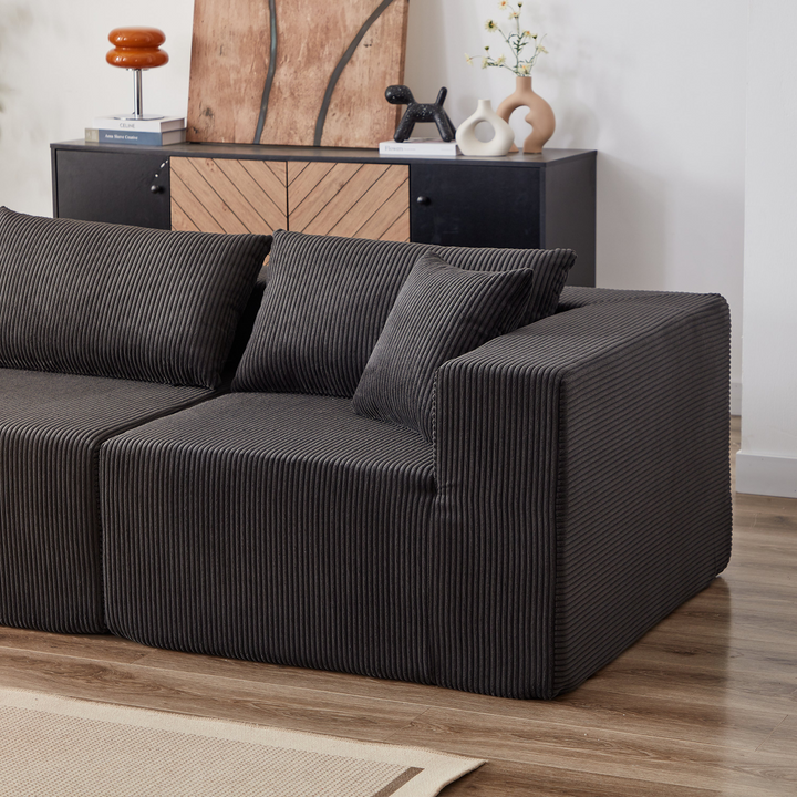 Buy farmhouse furniture La Kei • Upholstered European Farmhouse Style Modular L Shaped Sectional Sofa - Modern Cottage Farmhouse Furniture