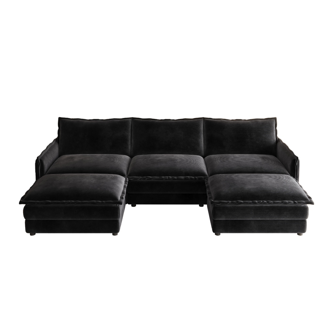 Buy farmhouse furniture La Brisa Mediterranean Upholstery Cloud Modular Sectional - Modern Cottage Farmhouse Furniture