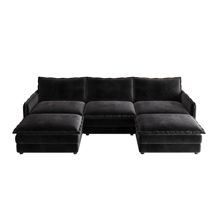 Buy farmhouse furniture La Brisa Mediterranean Upholstery Cloud Modular Sectional - Modern Cottage Farmhouse Furniture