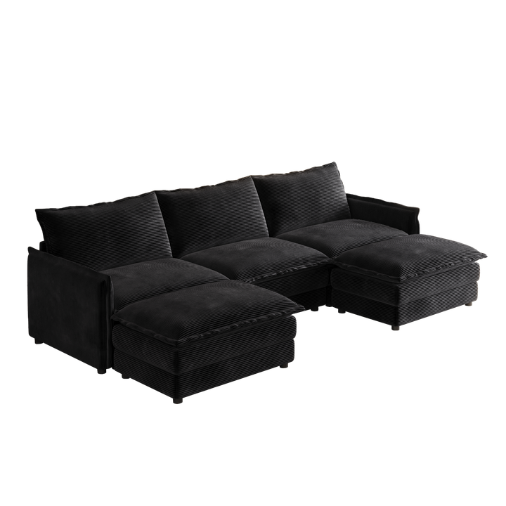 Buy farmhouse furniture La Brisa Mediterranean Upholstery Cloud Modular Sectional - Modern Cottage Farmhouse Furniture