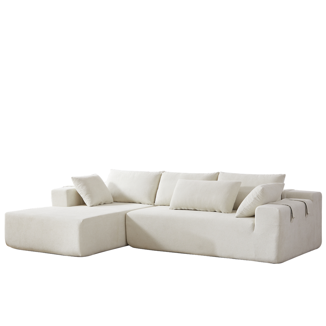 Buy farmhouse furniture The Casa Bianca • Modern European Farmhouse Modular L-Shaped Sofa Sectional - Modern Cottage Farmhouse Furniture