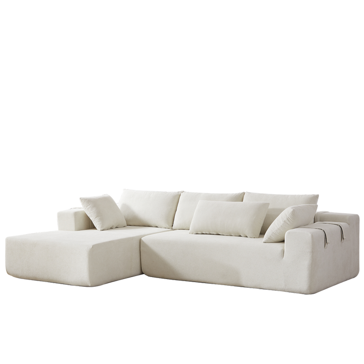 Buy farmhouse furniture The Casa Bianca • Modern European Farmhouse Modular L-Shaped Sofa Sectional - Modern Cottage Farmhouse Furniture