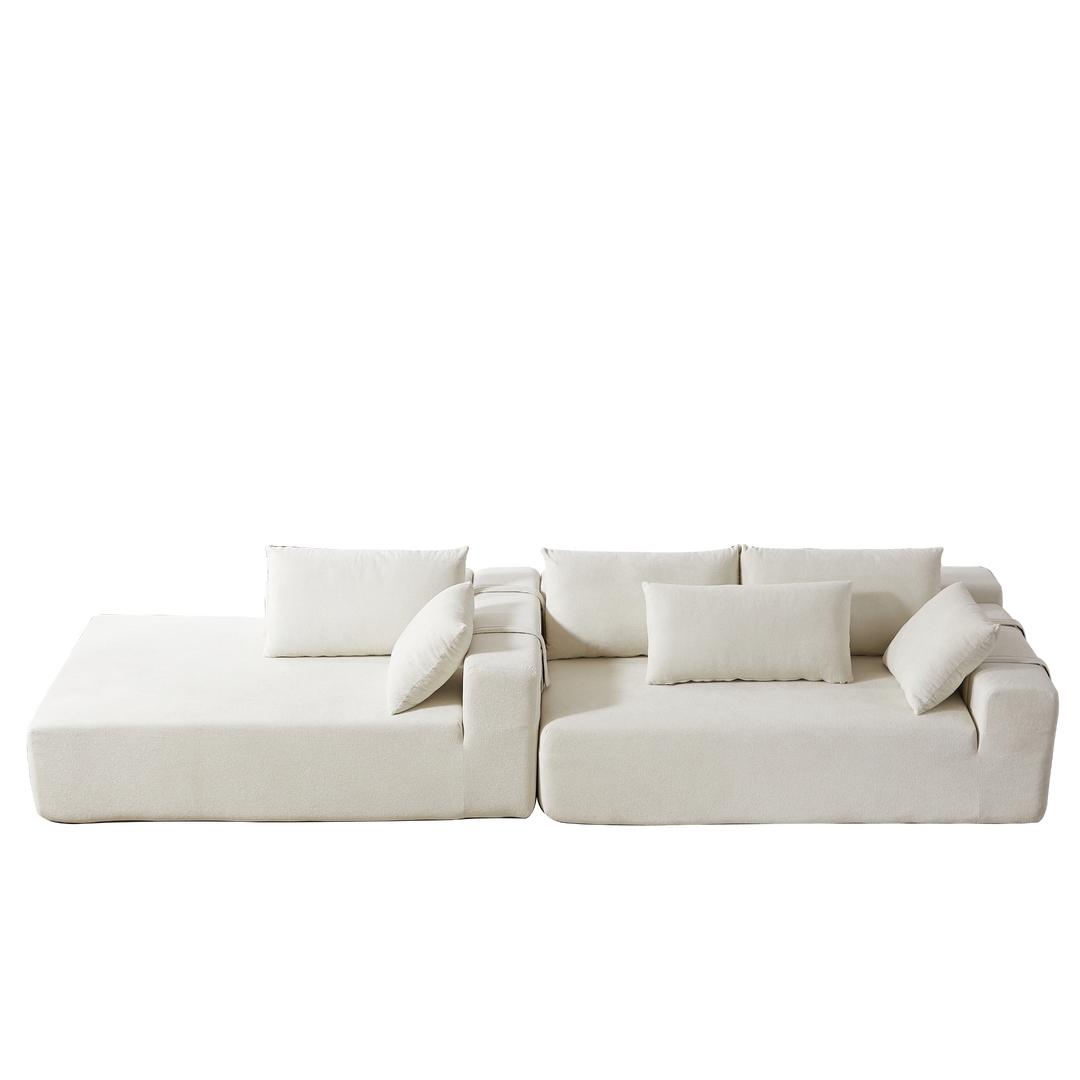 Buy farmhouse furniture The Casa Bianca • Modern European Farmhouse Modular L-Shaped Sofa Sectional - Modern Cottage Farmhouse Furniture