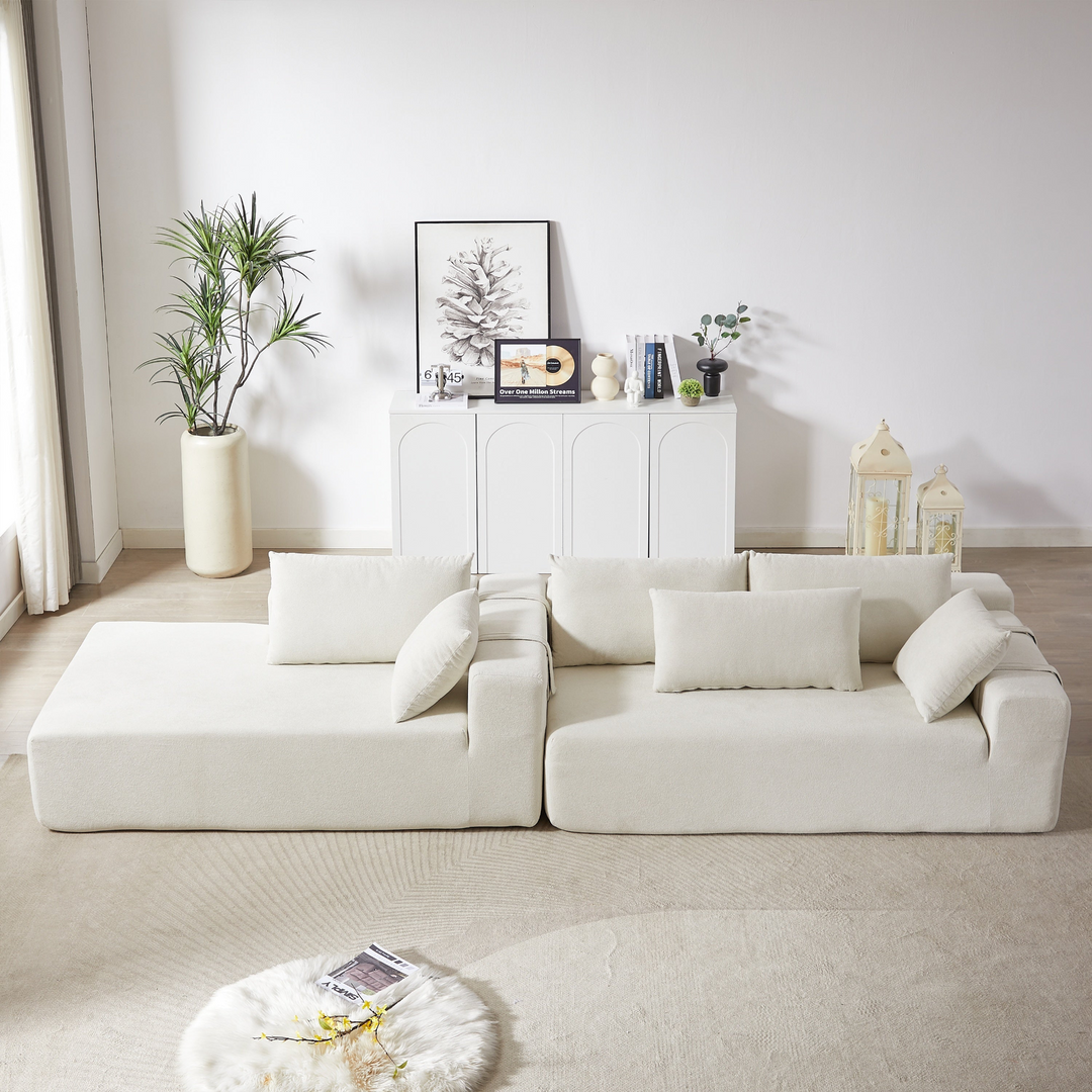 Buy farmhouse furniture The Casa Bianca • Modern European Farmhouse Modular L-Shaped Sofa Sectional - Modern Cottage Farmhouse Furniture