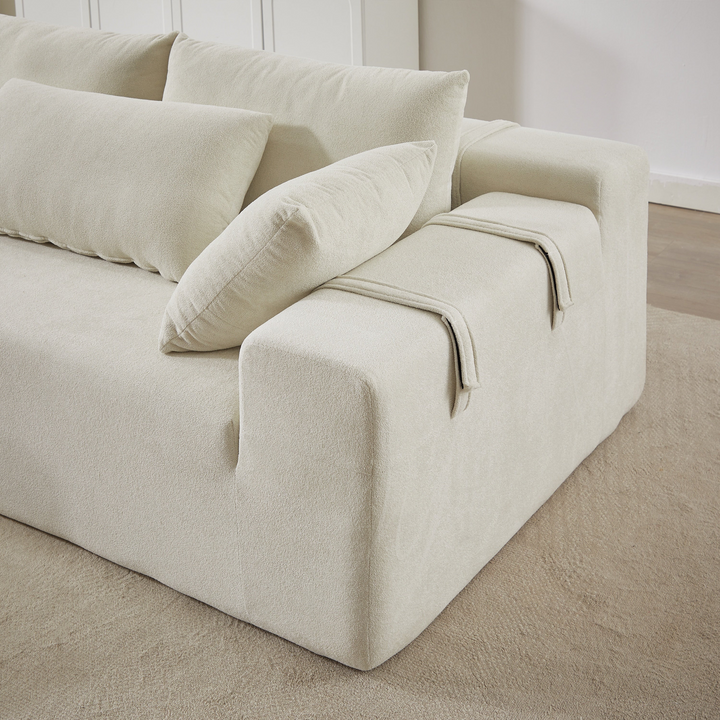 Buy farmhouse furniture The Casa Bianca • Modern European Farmhouse Modular L-Shaped Sofa Sectional - Modern Cottage Farmhouse Furniture
