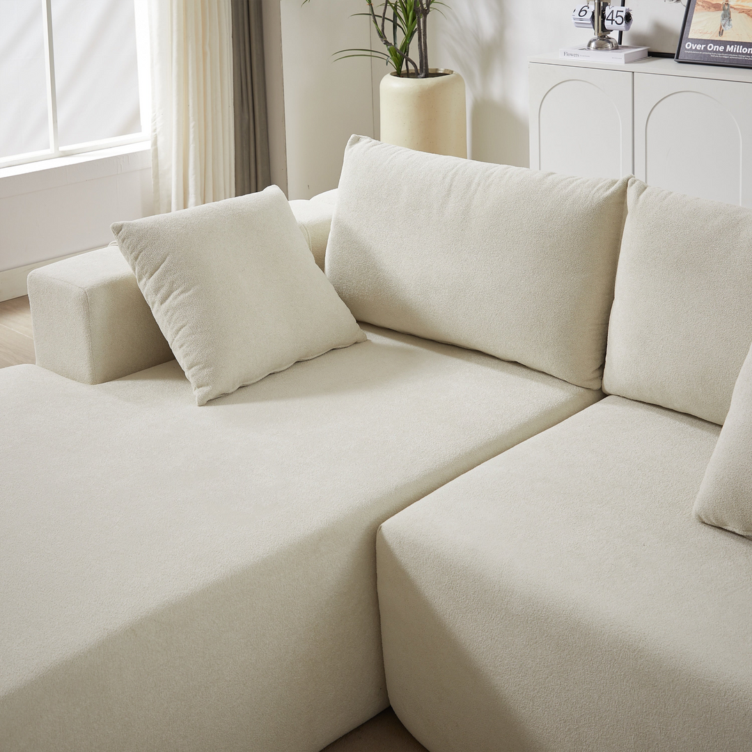 Buy farmhouse furniture The Casa Bianca • Modern European Farmhouse Modular L-Shaped Sofa Sectional - Modern Cottage Farmhouse Furniture